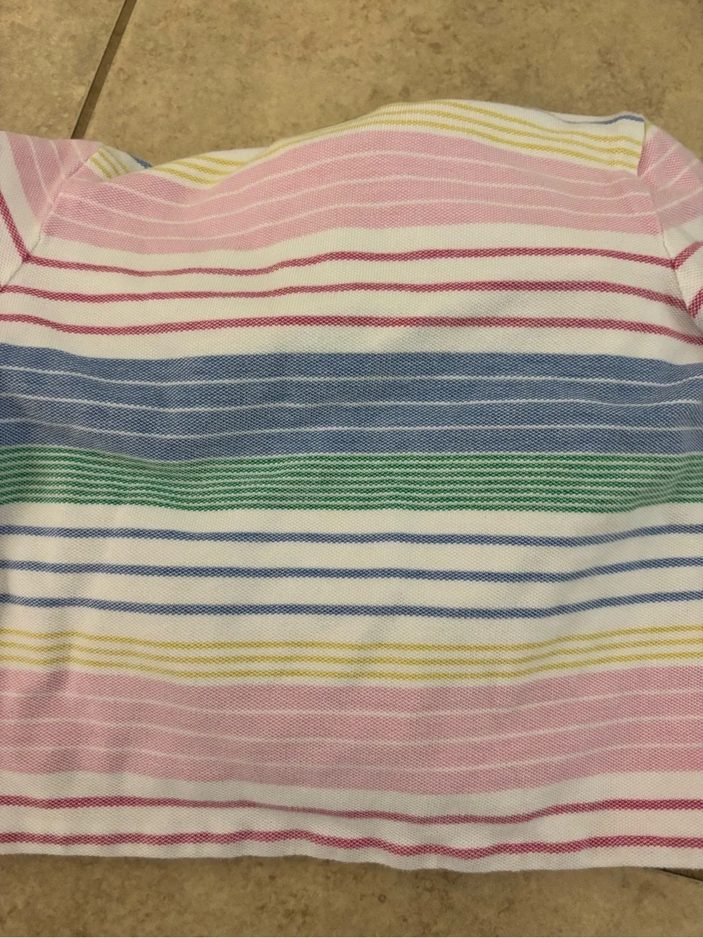 Ralph Lauren Pink Striped Hooded Sweatshirt with Pony Logo